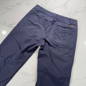 Legendary Outfitters Mens Y2K Navy Straight Leg Casual Pants Cotton Blend 32x31